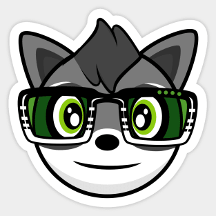 Raccoon Rocky Sticker